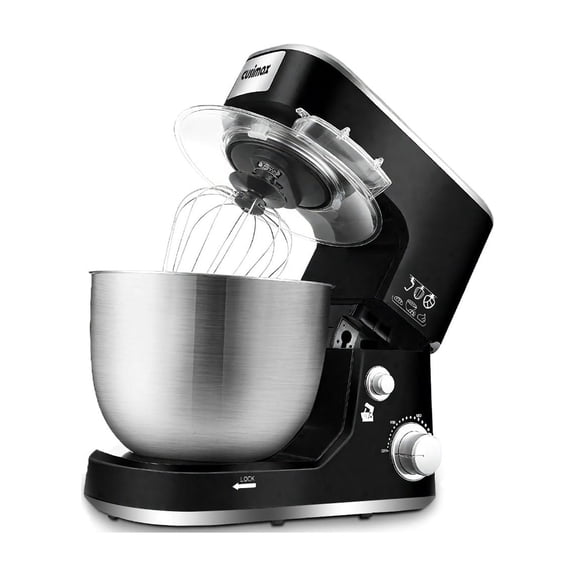 CUSIMAX Stand Mixer Powerful 5Qt Dough Mixer for Baking, Tilt-Head Electric Mixer with Stainless Steel Bowl, Dough Hook, Whisk, Beater, Splash Guard for Easy Mixing