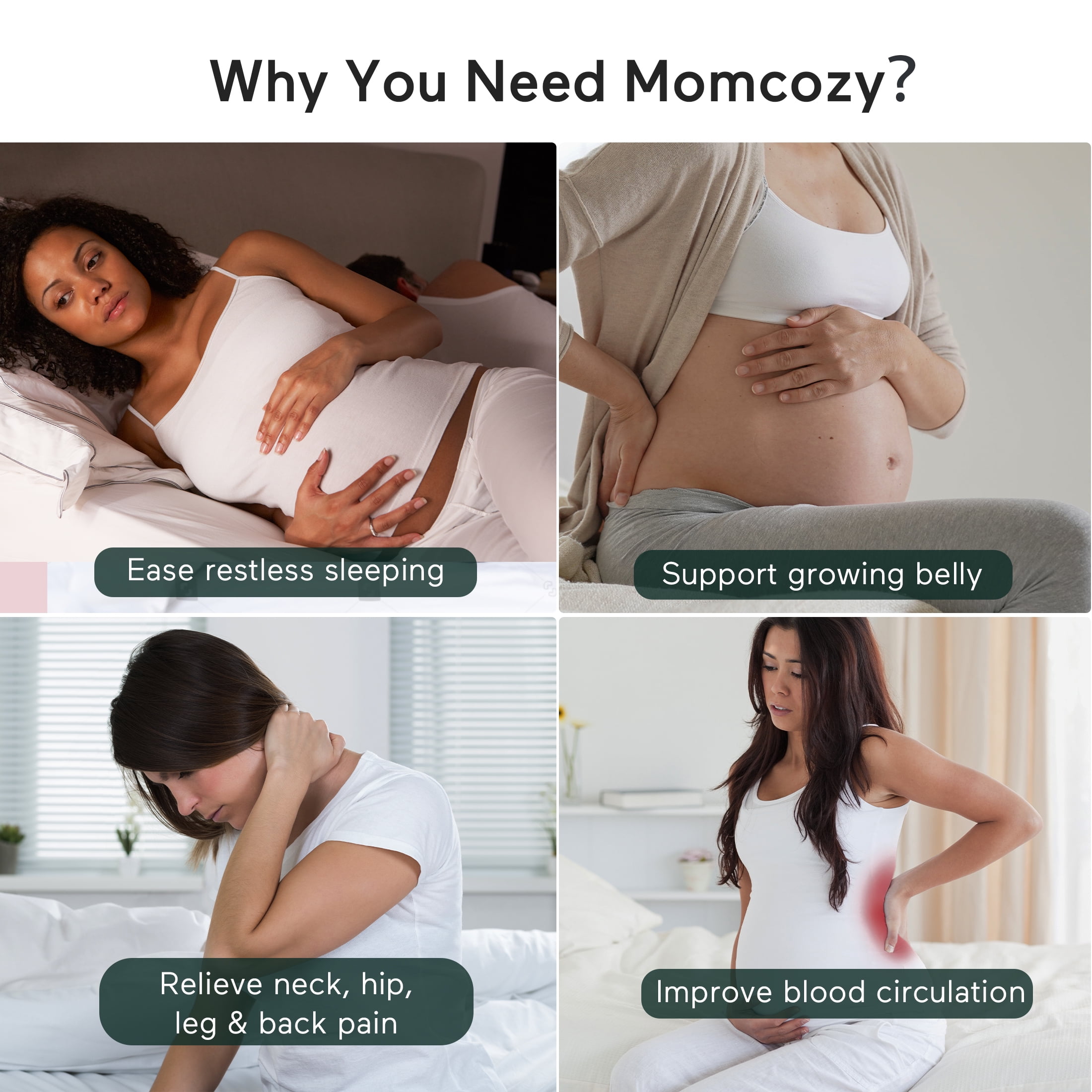  Momcozy Nursing Bras Brown Large, Pregnancy Pillows U