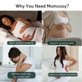 thumbnail image 3 of Momcozy Pregnancy Pillow, U Shaped Full Body Maternity Pillow for Sleeping with Removable Cover, 57 Inch Grey, 3 of 13