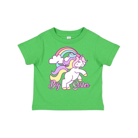 

Inktastic Big Sister Unicorn Gift Toddler Toddler Girl T-Shirt