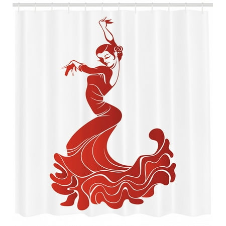 Spanish Shower Curtain Flamenco Dancer Sexy Performance European
