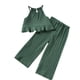 thumbnail image 1 of Odeerbi 1-13 Años Conjunto de Verano Para Niñas Camisola Con Volantes de Algodón Pantalones de Pata Ancha Conjunto de Dos Piezas Camiseta de Rayas Onduladas Pantalones Sueltos Conjunto, 1 of 6