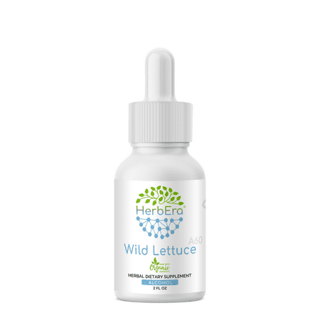 Wild Lettuce Alcohol Herbal Extract Tincture, Super-Concentrated Organic Wild Lettuce (Lactuca virosa) Dried
