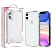 Apple iPhone 11 Phone Case Hybrid Protector TPU Rubber Silicone Gummy Soft Bumper Frame Shockproof Heavy Duty Drop Protection HD CLEAR TRANSPARENT Protective Case Cover for Apple iPhone 11 / 6.1"