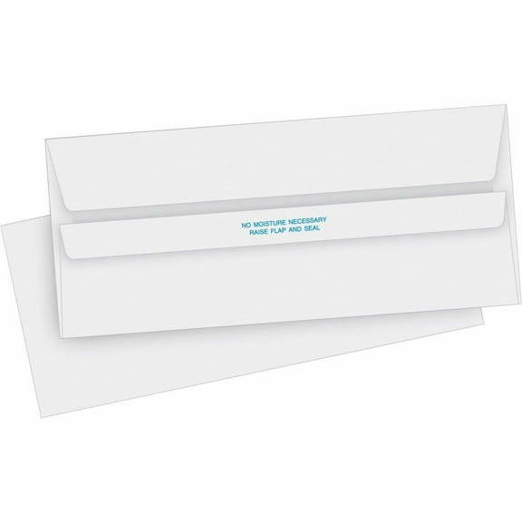 Business Source Self-Seal Envelopes Reg Plain 4-1/8"x9-1/2" 500/BX WE 04644