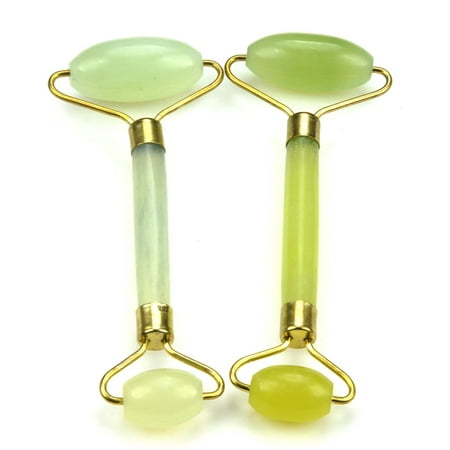 Jade Therapy - 1 PC 100% Natural Grade A Jade Roller Facial Face Neck Slimming Massager Rejuvenates Face and Neck -Antiaging Jade therapy beauty tool