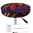 thumbnail image 4 of Fotbe A Bright Abstract Stool Covers Round,Waterproof Round Bar Stool Covers Bar Chair Covers Washable Stool Cushion Slipcover for 12-14 Inch Chair-, 4 of 7