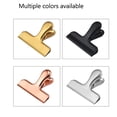 thumbnail image 2 of 4Pcs Potato Chips Bag Clips Stainless Steel Sealing Clip Photo File Clamps Multifunction Household Kitchen Bag Clips Storage-Black, 2 of 7