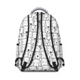 thumbnail image 3 of Cute Black and White Cartoon Line Drawing Dog Backpack for School,Cute School Bag,Schoolbag with Adjustable Shoulder Straps & Padded Back,15.3"x11"x7.1".﻿, 3 of 6