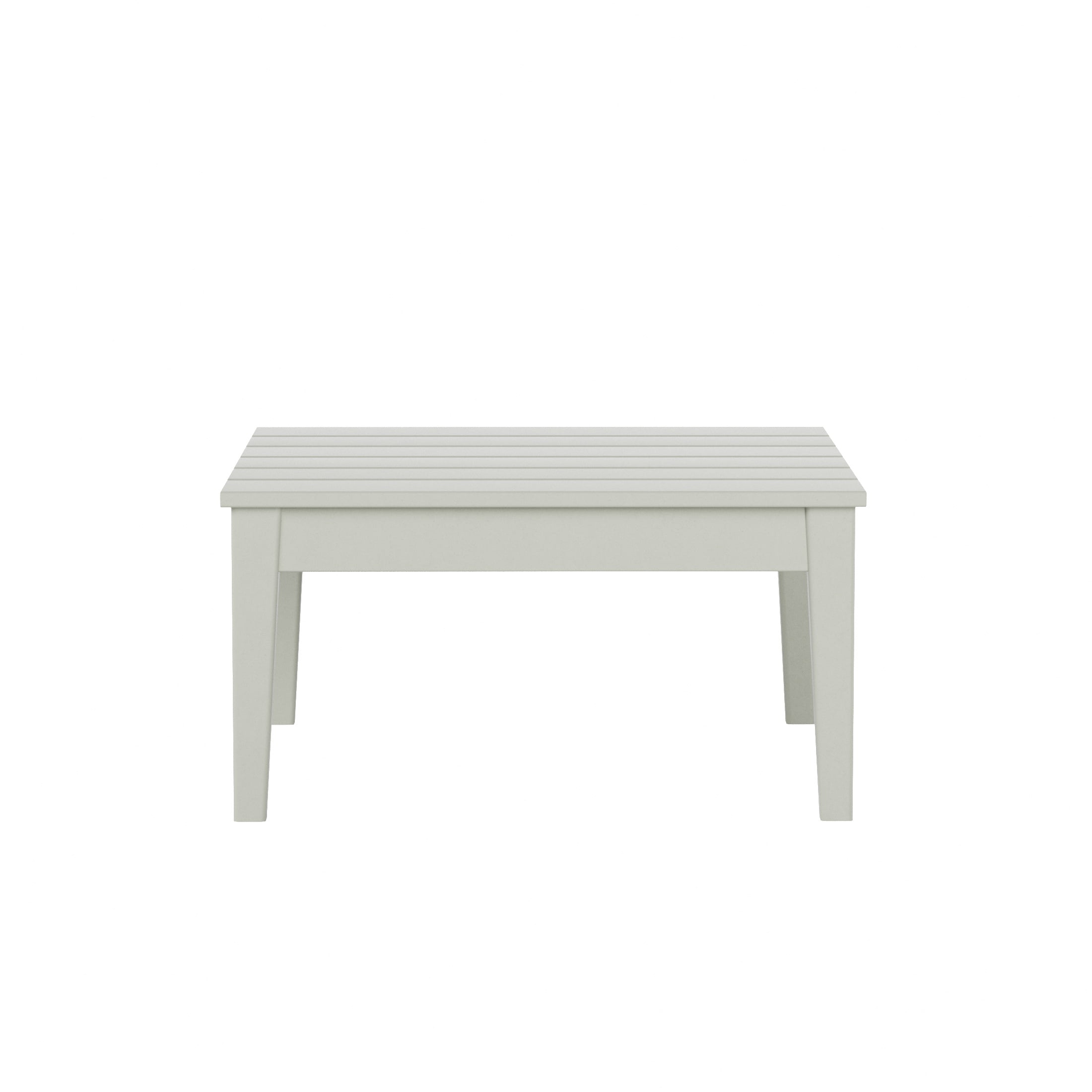 WestinTrends Ashore Outdoor Coffee Table, 32 Inch All Weather Poly Lumber Adirondack Patio Coffee Table Square Low Table, Sand