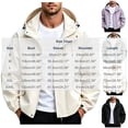 thumbnail image 3 of Danhjin Men's Rain Jackets Waterproof Raincoats Windbreak Solid Color Long Sleeve Hooded Hiking Going out Traveling Cycling Zip up Fashion Outerwear, 3 of 9