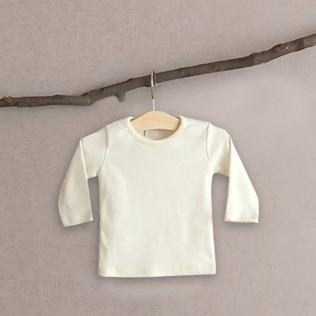 

Hunpta Baby Newborn Infant Girls Boys Spring Autumn Solid Long Sleeve T Shirt Undershirt Sleepwear Tops Clothes