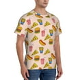 thumbnail image 5 of Rocae Hamburger Pizza Coke for Men's Moisture-Wicking Crew Tee - T-Shirt for Sports, Outdoor Activities, and Casual WearMedium, 5 of 9