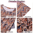 thumbnail image 6 of WellSize Summer Plus Size Dresses for Women Short Sleeve A-Line Midi Dresses Casual Floral Print Beach Dress with Pockets, 6 of 8