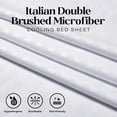 thumbnail image 4 of Striped Bed Sheet Set 1800 Luxury Soft Microfiber Deep Pocket 4-Piece Bedding Set - Wrinkle, Stain, Fade Resistant - White Full, 4 of 4