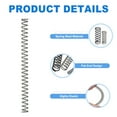 thumbnail image 3 of Uxcell 10 Pack Ressort de Compression, 3mm OD, Taille de Fil 0.4mm, Longueur Libre 40mm, Construction en Acier à Ressort Ressorts de Compression Mécanique pour Réparations en Magasin et à Domicile, Ton Argenté, 3 of 6