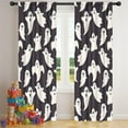 thumbnail image 5 of Blackout Kids Curtains,Dark Halloween White Ghosts Childrens Insulated Curtains Set Of 2,Bedroom Essentials,Toddler Room Decor 42"x84", 5 of 5