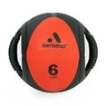 thumbnail image 1 of Balón medicinal Aeromat Dual Grip Power 2,7 kg/9 cm, color negro y naranja, 1 of 6