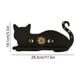thumbnail image 4 of Naittoop Gothic Cat Shaped Floating Shelf Wooden Wall Mounted Storage Rack for Crystals and Collectibles Decorative Display Shelf for Bedroom Living Room Witchy Home Decor A, 4 of 7