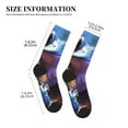 thumbnail image 3 of Bingfone Compression Socks for Women and Men Long Socks for Running Athletic Cycling Nurse- Colorful Frog Among Flowers, 3 of 7