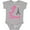 AC-Heather Grey, variant on Inktastic I Love Paris Eiffel Tower Girls Baby Bodysuit