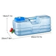 thumbnail image 4 of Bewildely Cubo fácil de regar, solución práctica con grifo para actividades al aire libre, contenedor cisterna de agua Utensilios de cocina 10L, 4 of 6