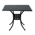 "Outsunny 36"" x 36"" Outdoor Aluminum Patio Bistro Coffee Table with ...