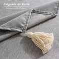 thumbnail image 4 of Manteles para Mesa Rectangular Impermeable, Mantel para Mesa de 6 Personas, Mantel Lino Antimanchas, para el Hogar, Restaurante, Cocina, Hotel, Cafetería (Color Liso-Gris Claro), 4 of 4