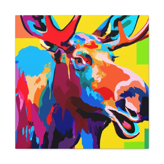 Moose in Pop Art - Canvas