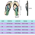 thumbnail image 2 of Dreamtimes Flip Flops Slippers Vintage Peacock Animals Floral Flowers Tree for Women Girl Men Sandals Beach Summer Shower Slippers, 2 of 5