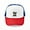 Red/Blue/White, variant on CafePress - Puppy - Adjustable Unisex Printed Trucker Hat with Mesh Back