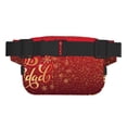 thumbnail image 3 of Balery Merry Christmas Mochila Cinturón para Mujeres y Hombres, Bolsa de Cintura Impermeable de Doble Capa con Correa, 3 of 9