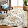 thumbnail image 2 of SAFAVIEH Capri Cletus Medallion Wool Area Rug, Ivory/Rust, 4' x 6', 2 of 8