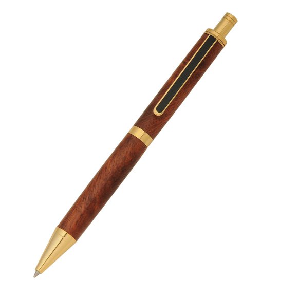 Penn State Industries PK-PENXX Slimline Pro Gel Writer Click Pen Kit Woodturning Project (5, Gold)