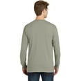 thumbnail image 2 of Port & Company Pigment Dyed Long Sleeve Pocket Tee-S (Walnut), 2 of 6
