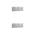 thumbnail image 1 of Cateissary Perchero de 3/5 ganchos, colgadores de pared de puerta autoadhesivos fuertes, ganchos de succión, estante de carga pesada, ventosa Cepillado tres ganchos 2piezas, 1 of 6