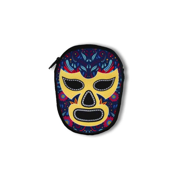 Monedero Diseño Máscara Lucha Libre Morada