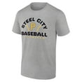 thumbnail image 2 of Men's Heather Gray Pittsburgh Pirates Team Go For Two T-Shirt, 2 of 3