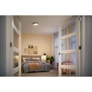 Philips LED 100-Watt 11.8 Super Slim Ceiling Light, Bright White, Black, Dimmable, Flush Mount (1-Pack)