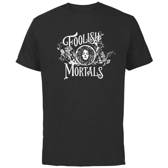 Disney Haunted Mansion Movie Madame Leota Foolish Mortals - Short Sleeve Cotton T-Shirt for Adults - Customized-Natural