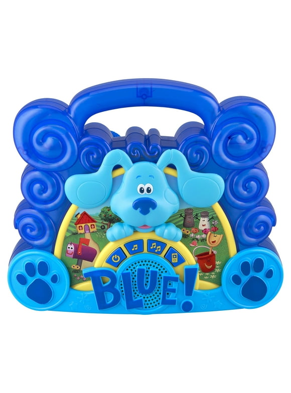Blue's Clues and You Sing Along Boombox with Built-In Music, Real Working Microphone for Kids Ages 3 Years Up.