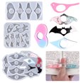 thumbnail image 2 of Techinal Book Page Holder Crystal Epoxy Resin Mold Handmade Thumb Bookmark Silicone Mould, 2 of 16