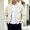 White, variant on Men Zip Multi Pocket Baseball Jacket, Loose Windproof Casual Streetwear Outerwear Breathable Light Long Sleeve Coat Spring Fall Army Green XXXL