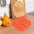 thumbnail image 1 of Tineasur Silicone Air Fryer Bacon Rack in Orange for Efficient Crisping and Easy Cleanup, 1 of 8