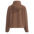 thumbnail image 2 of Chamarra Simply Basic Para mujer, con cremallera, Café, Talla EG, 2 of 4
