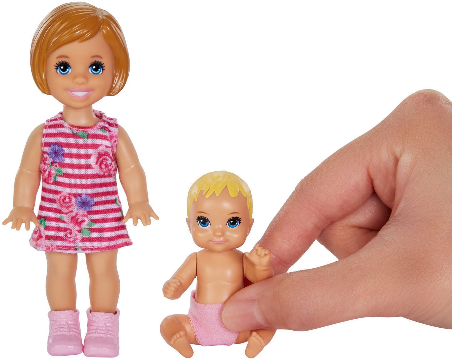 Barbie Skipper Babysitters Inc Dolls, Pink Cloth Diaper