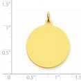 thumbnail image 2 of 10K Plain .013 Gauge Circular Engravable Disc Charm, 2 of 3