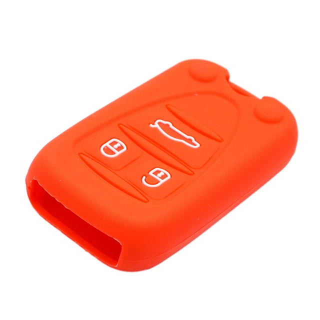 Kenally Funda de silicona a prueba de arañazos para llave de coche, Protector de cubierta para llaves de vehículo, accesorios de Automoción decorativa y accesorios Rojo