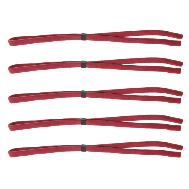 5 Pcs Sangle de Lunettes Cordon de Cou Lunettes de Soleil Support de Lunettes Corde Bande de Sport Rouge