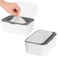 thumbnail image 2 of Paquete de 2 dispensadores de toallitas, soporte para toallitas para bebés y adultos, (gris) Kuyhfg Sin marca, 2 of 5